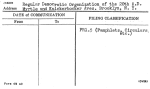 Regular Democratic Organization of the 20th A.D. Myrtle and Knickerbocker Aves. Brooklyn, N.Y.