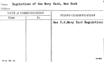 Regulations of the Navy Yard, New York