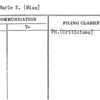 Reid, Marie E. (Miss)