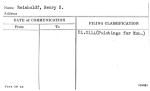 Reinholdf, Henry S.