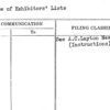 Release of Exhibitors' Lists