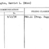 Remington, Harriet L. (Miss)