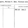 Remington, William P. (Mrs. Florence Allen)