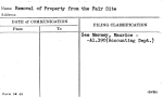 Removal of Property from the Fair Site