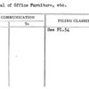 Rental of Office Furniture, etc.
