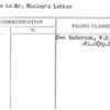 Replies to Mr. Whalen's Letter