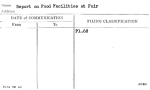Report on Food Facilities at Fair