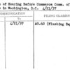 Report of Hearing Before Commerce Comm. of U.S. Senate in Washington, D.C. 4/21/37