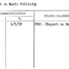 Report on Music Publicity