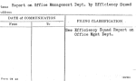 Report on Office Management Dept. by Efficiency Squad