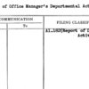 Report of Office Manager's Departmental Activities