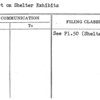 Report on Shelter Exhibits
