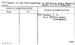 Report of the Sub-Committee on Operating Space Requirements, N.Y.W.F. 1939, Inc.
