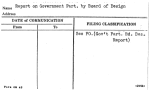Report on Government Part. by Board of Design