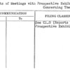 Reports of Meetings with Prospective Exhibitors Concerning Theme
