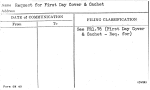 Request for First Day Cover & Cachet