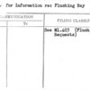Request for Information re: Flushing Bay