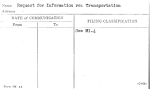 Request for Information re: Transportation