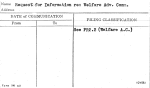 Request for Information re: Welfare Adv. Comm.