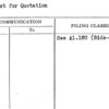 Request for Quotation
