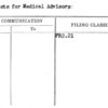 Requests for Medical Advisors