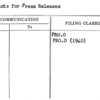 Requests for Press Releases
