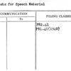 Requests for Speech Material