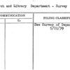 Research and Library Department - Survey