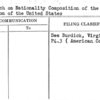 Research on Nationality Composition of the Population of the United States