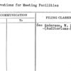 Reservations for Meeting Facilities