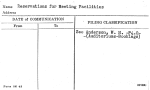 Reservations for Meeting Facilities