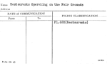 Restaurants Operating on the Fair Grounds