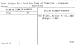 Return Post Card for Town of Tomorrow - Souvenir Directory
