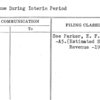 Revenue During Interim Period