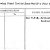 Reviewing Stand Invitations-World's Fair Motorcade