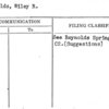Reynolds, Wiley R.