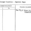 Rhode Island Counties - Special Days
