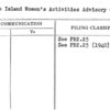 Rhode Island Women's Activities Advisory Committee