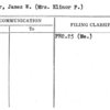 Ricker, James W. (Mrs. Elinor P.)