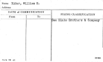 Rider, William E.