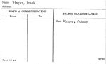 Ringer, Frank