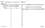 Robbins, Florenza H. (Miss)