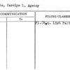 Roberts, Carolyn L. Agency