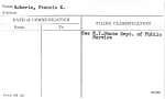 Roberts, Francis E.