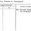 Roberts, Glendon H. (President)