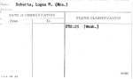 Roberts, Logan H. (Mrs.)