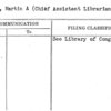 Roberts, Martin A (Chief Assistant Librarian)