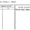 Roberts, Vivian J. (Miss)