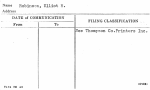 Robinson, Elliot H.