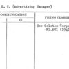 Rodd, W.C. (Advertising Manager)